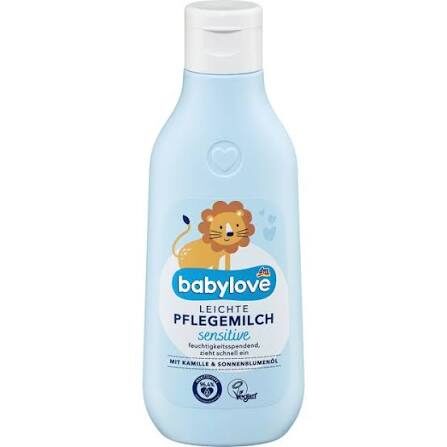 babylove Lait de soin pour bébé léger, sensible, 250 ml