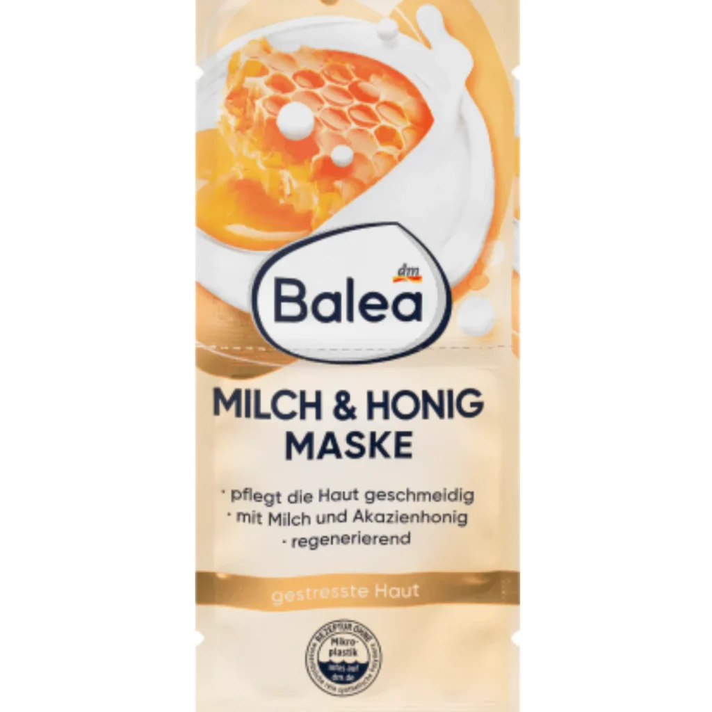 Balea Masque facial lait & miel, 16 ml