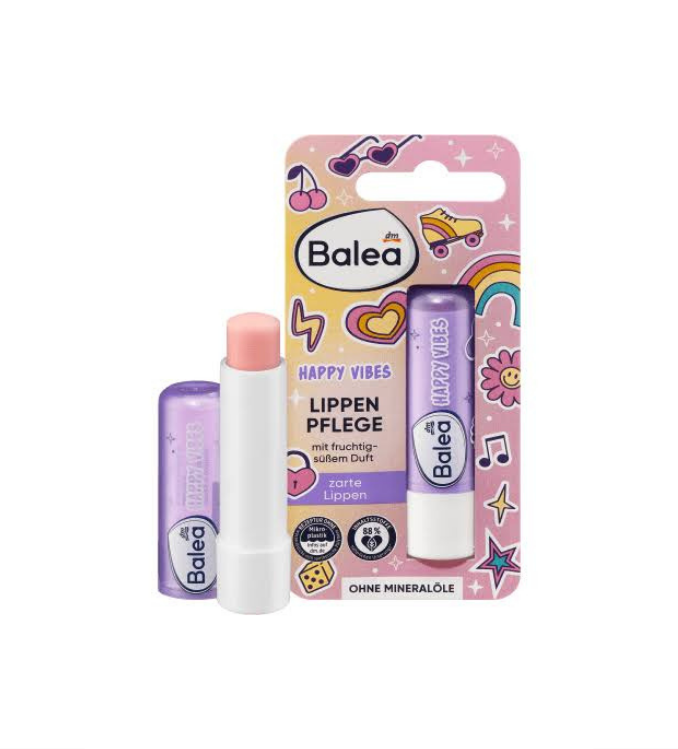 Balea Baume à lèvres pour enfants Happy Vibes, 4,8 g
