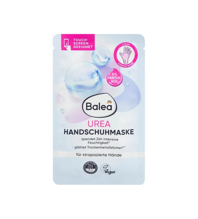 Balea Masque pour les mains Urea (1 paire), 2 pièces