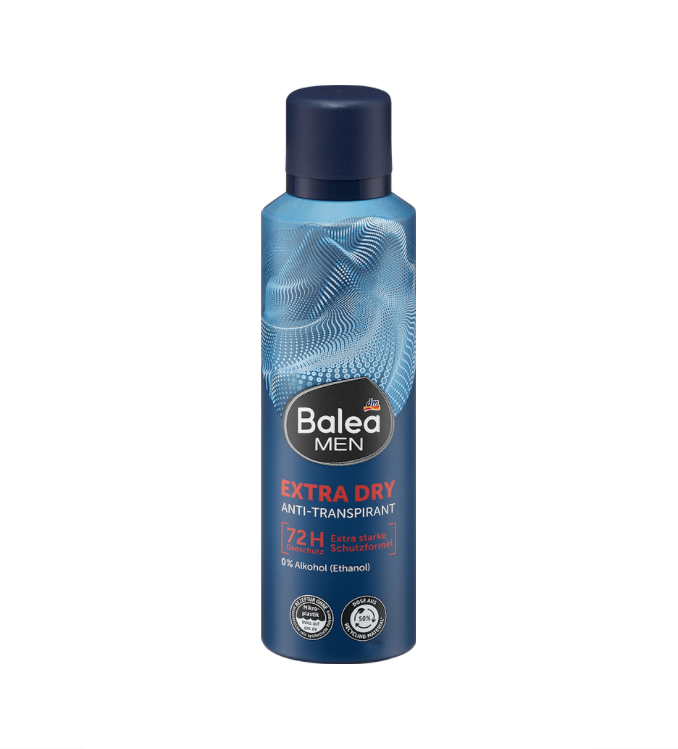 Balea MEN بخاخ مزيل عرق مضاد للتعرق Extra Dry، 200 مل