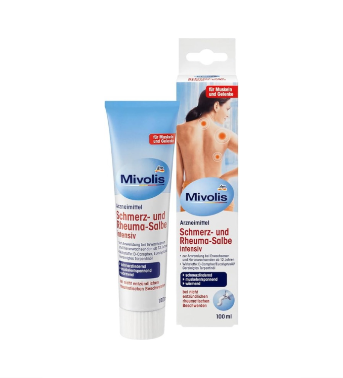 Balea Mivolis Pommade intensive contre la douleur et les rhumatismes, 100 ml
