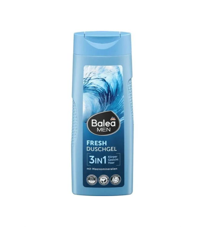 Balea MEN جل استحمام Fresh 3 في 1، 300 مل