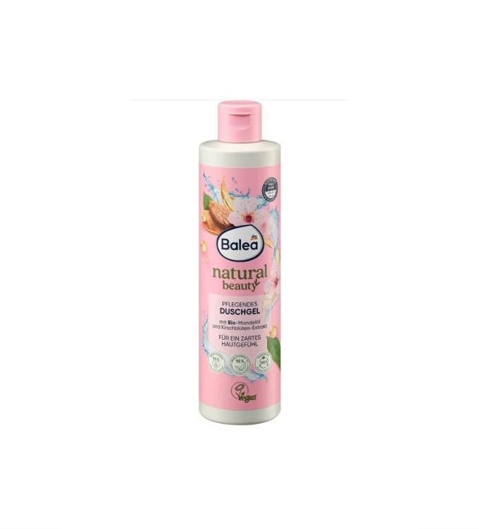 Balea Gel douche Natural Beauty extrait de fleurs de cerisier et huile d'amande, 250 ml