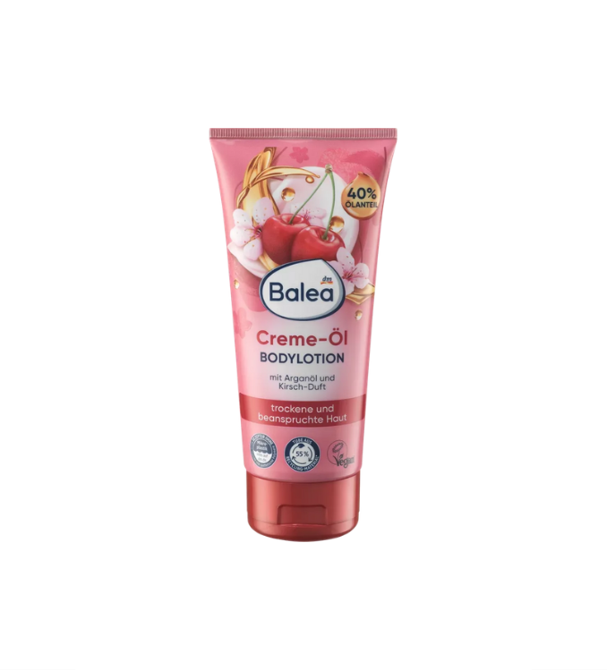Balea Lotion corporelle Crème-Huile Cerise, 200 ml