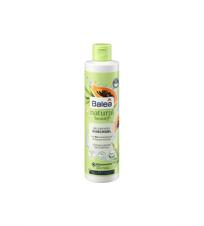 Balea Gel douche graines de chanvre &papaye, 250 ml