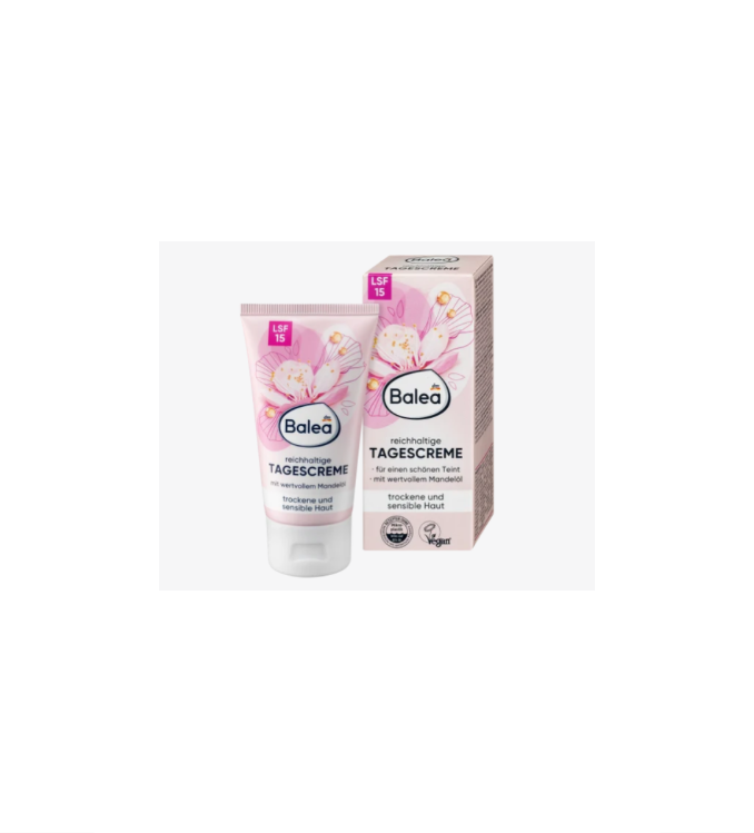 Balea Crème pour le visage riche SPF 15, 50 ml