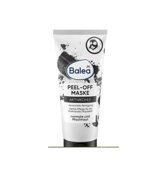 Balea Masque facial Peel-Off avec charbon actif, 100 ml