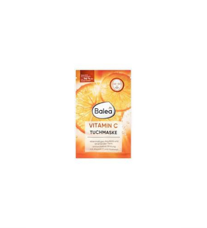 Balea Masque en tissu à la vitamine C, 1 pièce