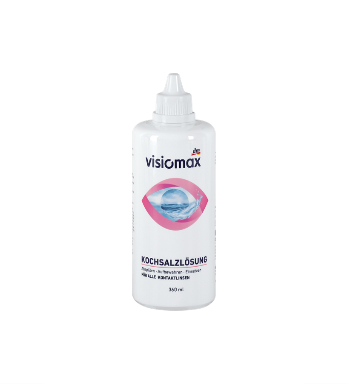 VISIOMAX Solution saline pour lentilles de contact, 360 ml