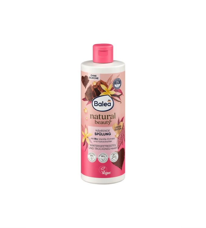 Balea Après-shampooing Natural Beauty Avec Extrait De Vanille Bio Et beurre De Cacao, 350 ml
