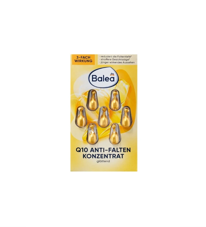 Balea Capsules Concentré Q10 Anti-rides, 7 pièces