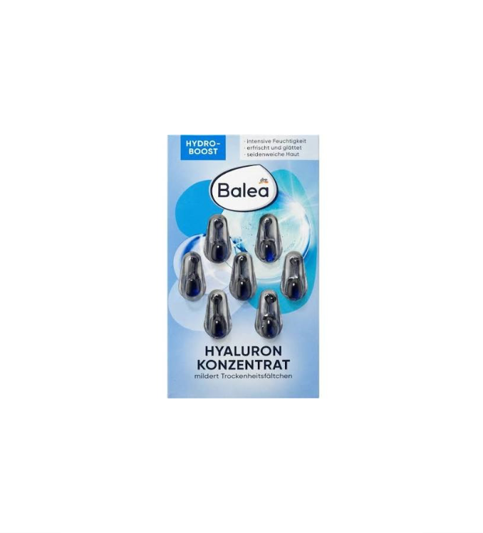 Balea Capsules Concentré Hyaluron, 7 pièces