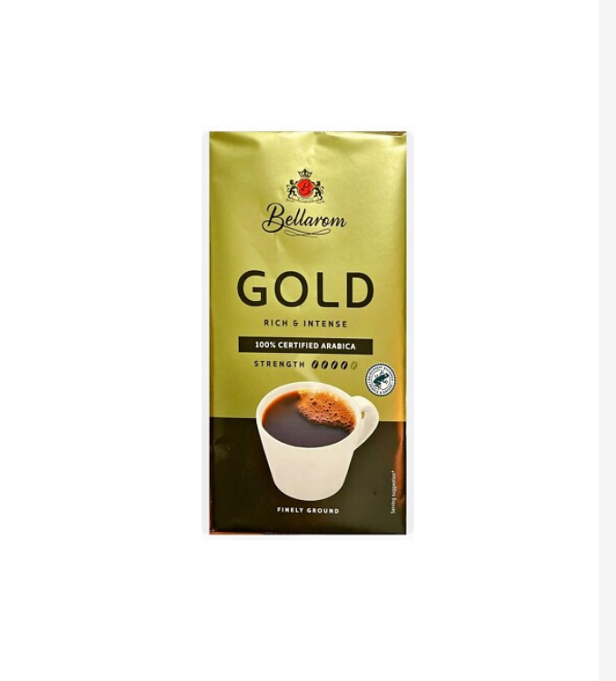 Bellarom Café moulu premium Gold 500g fin 100% Arabica certifié, paquet de deux 500g