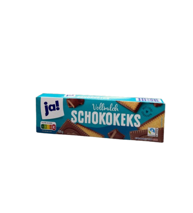biscuits au chocolat au lait – Ja! – 125 g