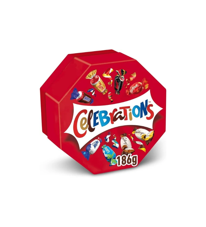Mélange de Célébrations Twix Bounty Milky Way Galaxy Snickers - 186g