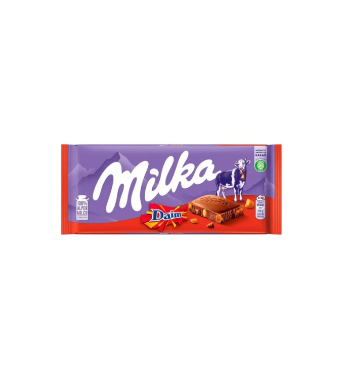 Milka Barre de chocolat Daim 100 g