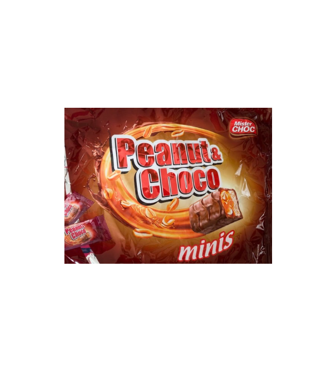 Mister Choco miniatures cacahuète et chocolat 400g