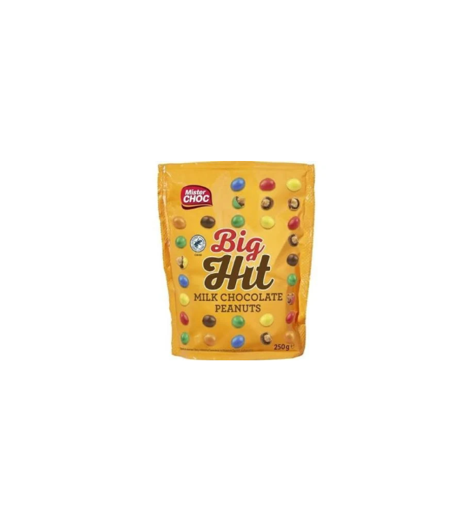 Mister Choc Big Hit  cacahuètes enrobées de chocolat 300g