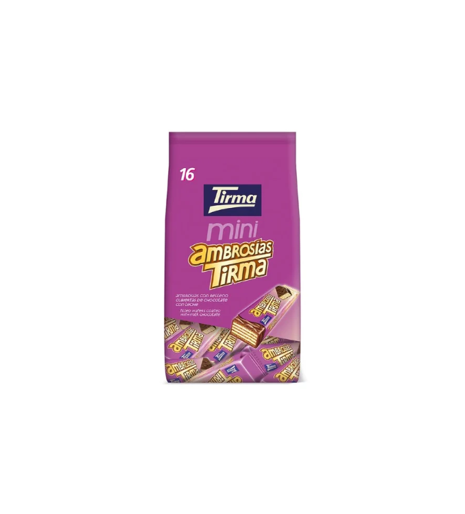 Tirma Gaufrettes au chocolat au lait mini 16pcs