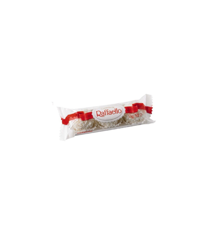 RAFFAELLO CHOCOLAT PRALINE A LA NOIX DE COCO 3 UNITES 30G