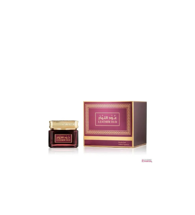 Leather Oud Encens Oud 40 grammes + 6 grammes d'échantillon gratuit d'un autre produit - Pavé Oud et parfums de luxe pour une ambiance élégante.