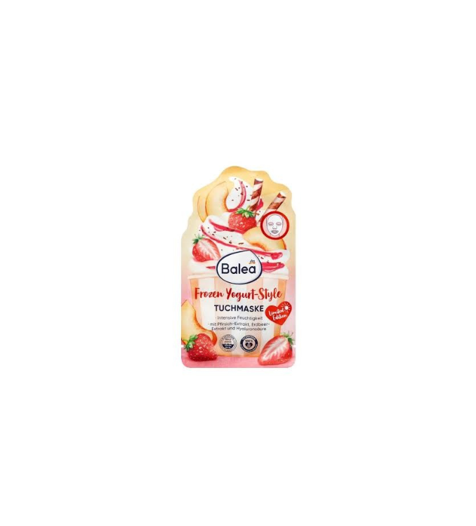 Balea Masque en tissu style frozen yogurt, 1 pièce