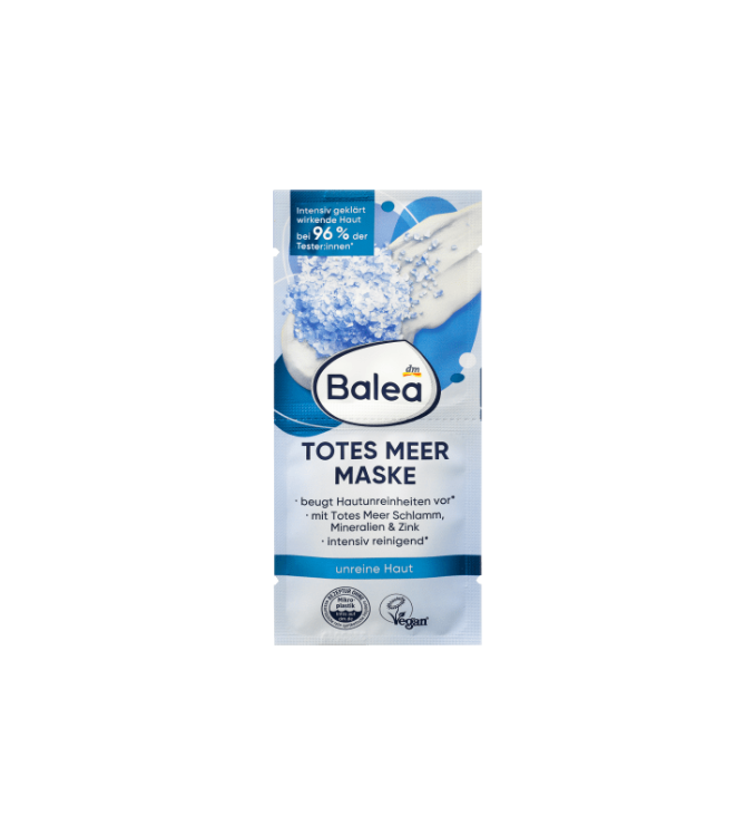 Balea Masque facial Mer Morte (2x8 ml), 16 ml