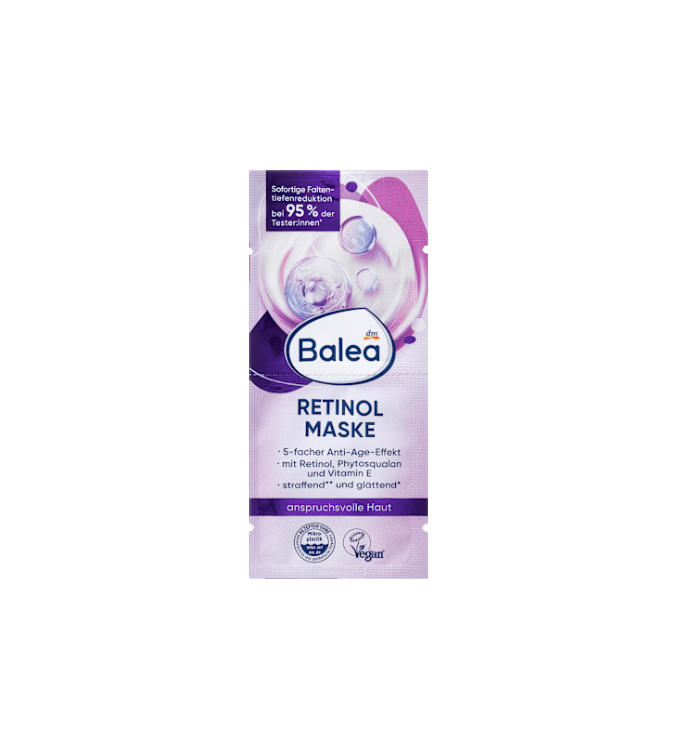 Balea Masque facial au rétinol (2x8 ml), 16 ml