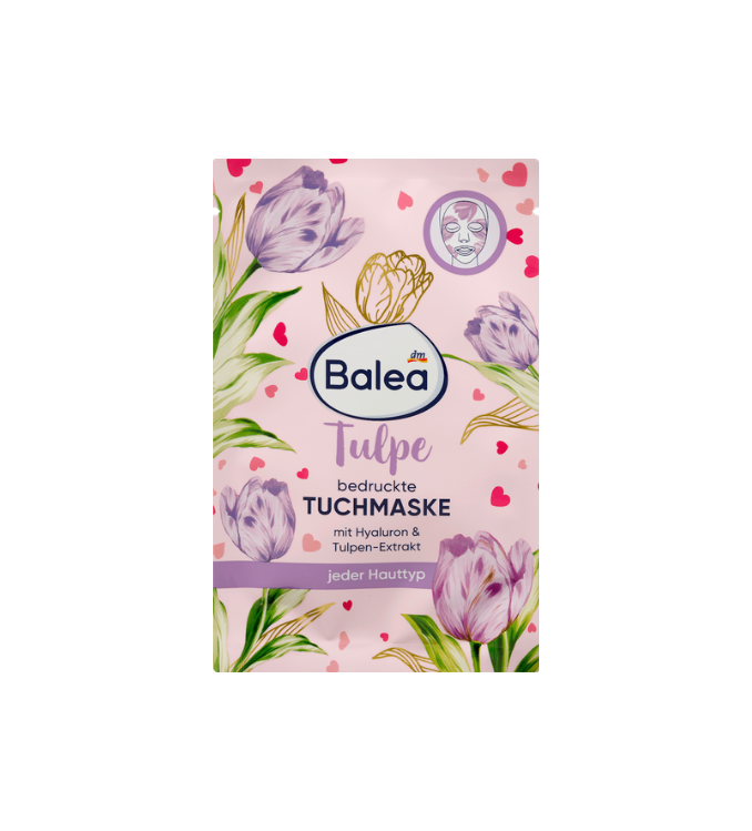 Balea Masque en tissu Tulipe, 1 pièce