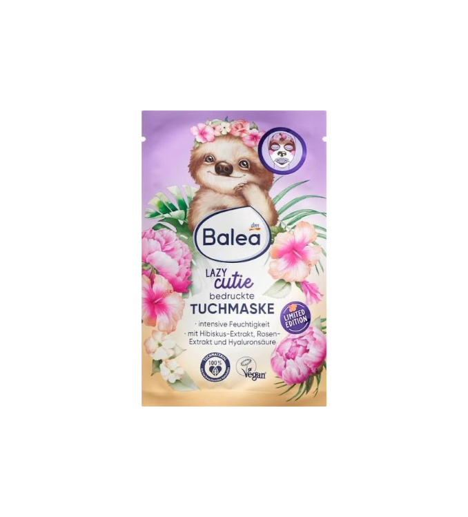 Balea Masque en tissu Lazy Cutie, 1 pièce