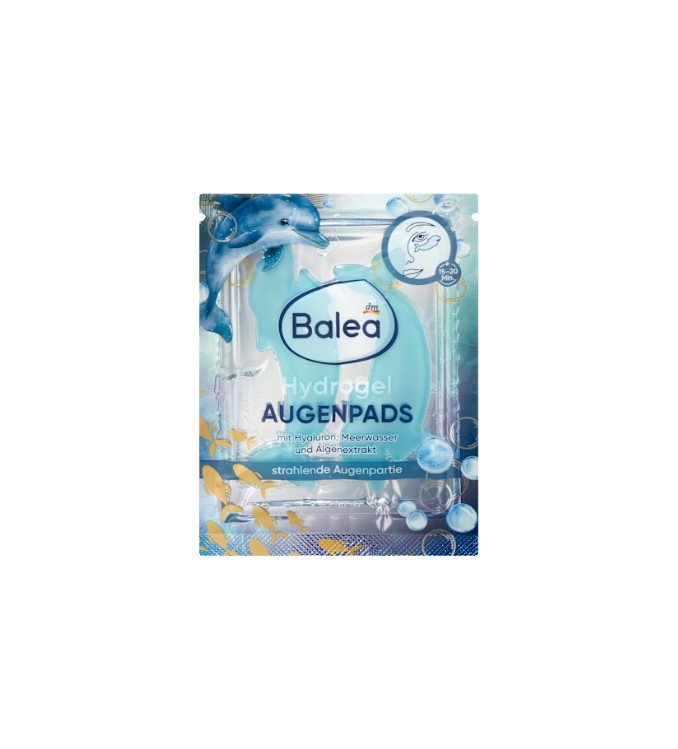 Balea Masques hydrogel pour les yeux dauphin (1 paire), 2 pièces
