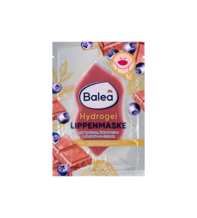 Balea  Masque à lèvres beurre de cacao myrtille, 1 pièce