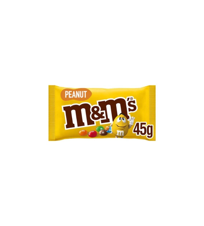 M&M'S شوكولاتة بالحليب والفول السوداني المقرمش 45 غ