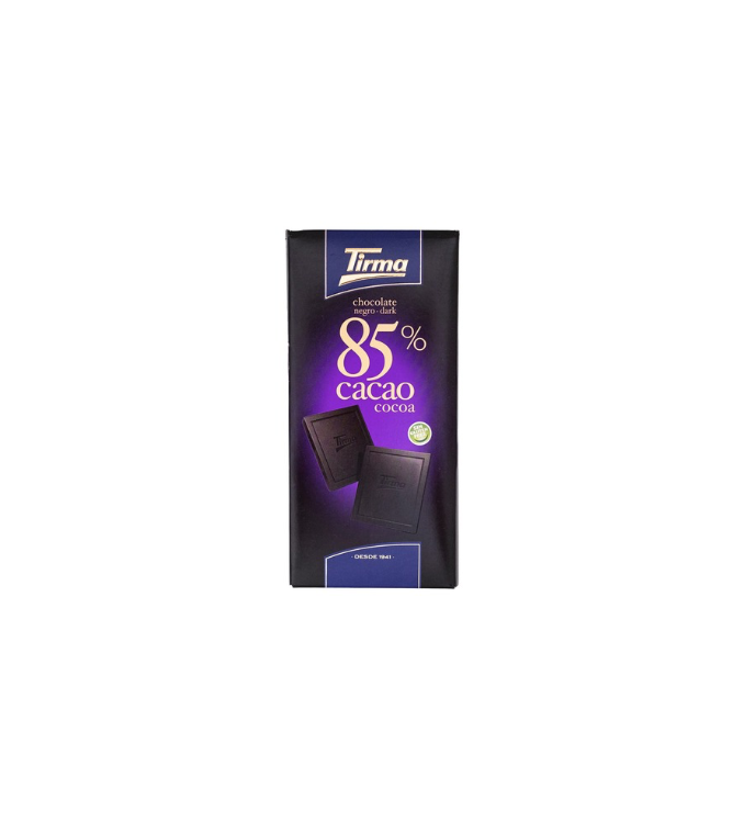 Tirma Chocolat Noir 85%. 125g