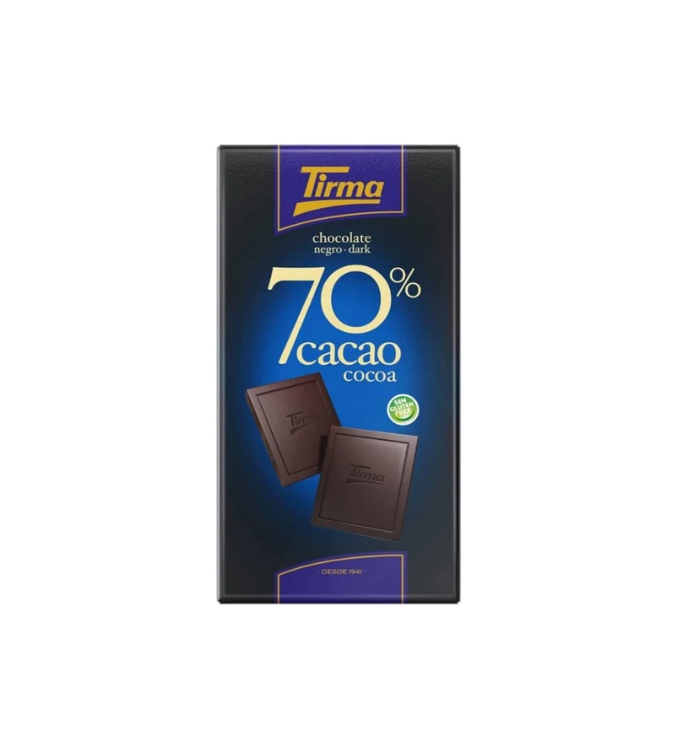 Tirma Chocolat Noir 70%. 125g