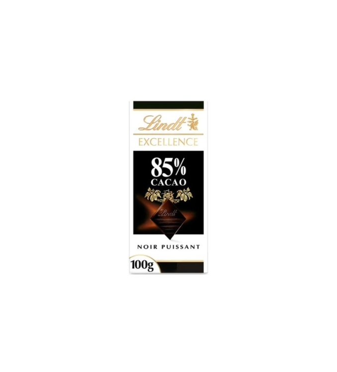 Lindt Tablette de chocolat noir Excellence 85% cacao 100g