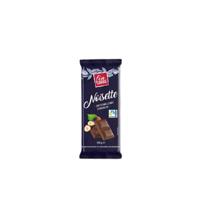 Fin carré noisette chocolat fondant 100g