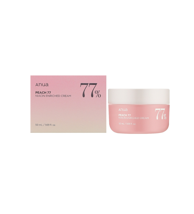 Anua Crème enrichie avec 77% d'extrait de pêche et de niacinamide