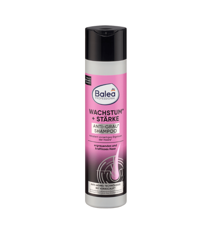 Balea PROFESSIONAL Shampoing Anti-Grau Croissance + Force, 250 ml