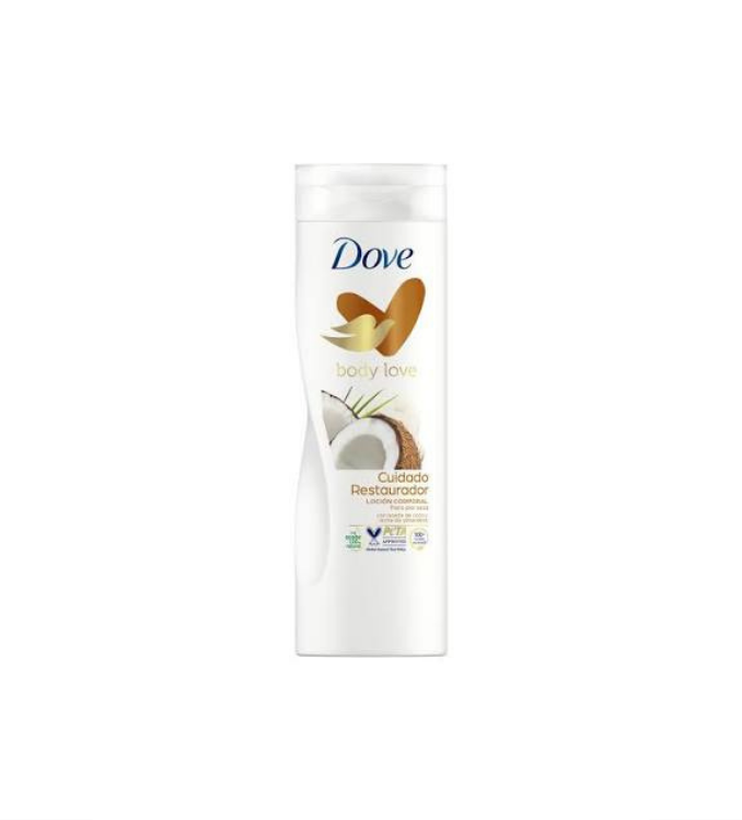 Dove لوشن جسم 400 مل. حليب جوز الهند واللوز لجميع أنواع البشرة.