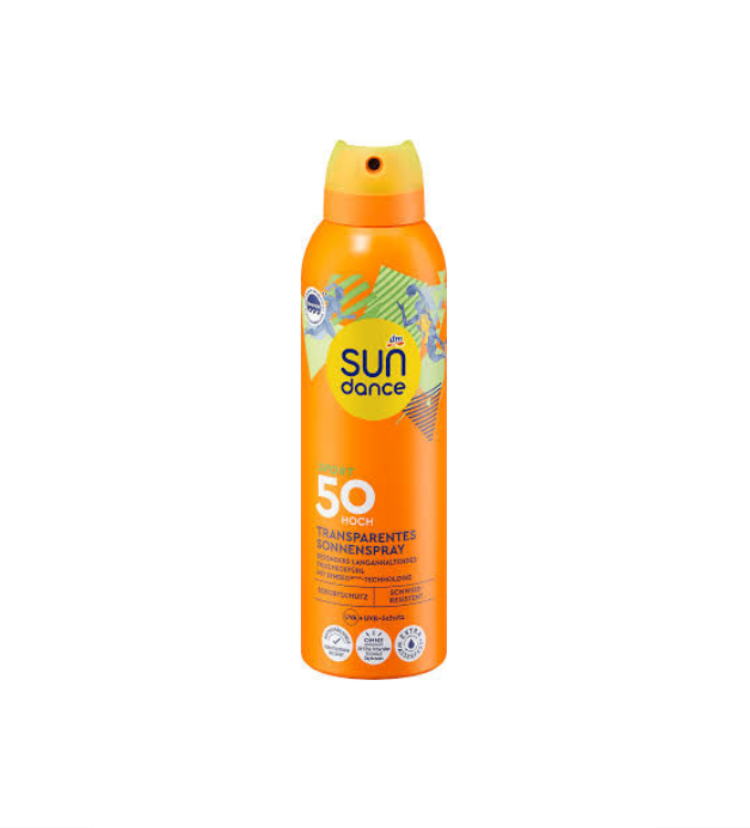 SUNDANCE Sonnenspray Sport transparent, LSF 50, 200 ml