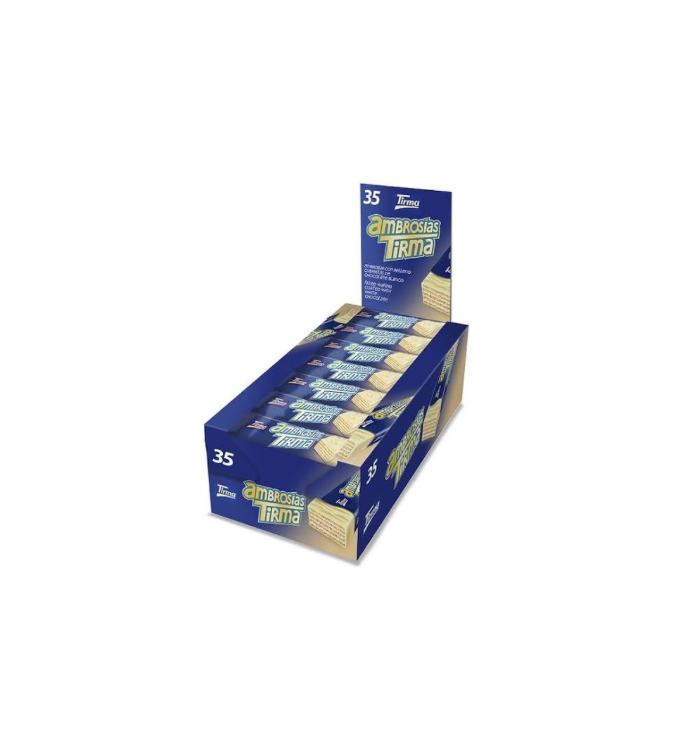 Tirma Gaufrettes au chocolat blanc Boîte de 35 pièces
