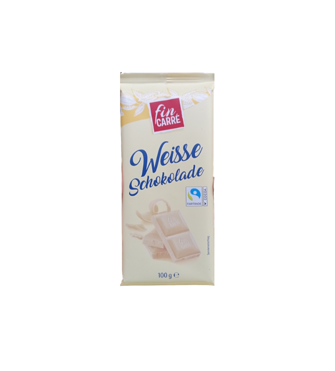 Fin Carre chocolat blanc 100g