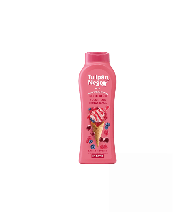 Tulipan Negro Yummy Cream جل استحمام يوغورت بالفاكهة - 650 مل