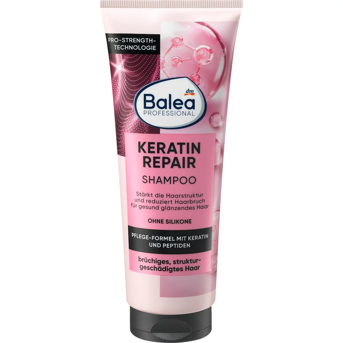 Balea PROFESSIONNEL Shampooing Réparation Kératine, 250 ml