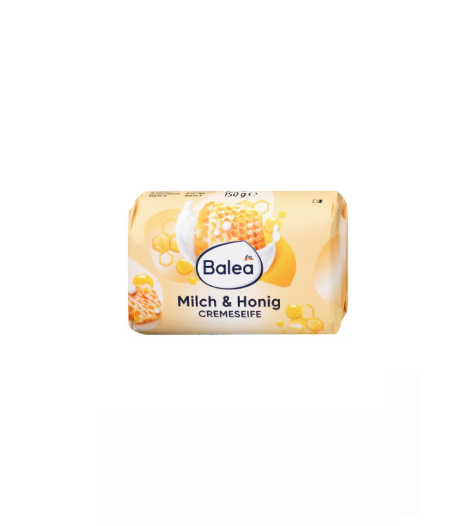Balea Pain de savon, savon crème lait et miel, 150 g