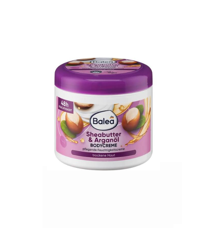 Balea Crème corporelle Beurre de karité & Huile d'argan, 500 ml