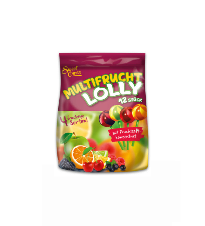 Sweet Corner sucette multi-fruits avec des vitamins 12 pièces