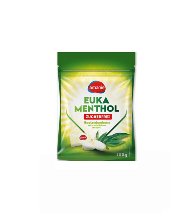 Amanie Pastille sans sucre à la menthe, à l'eucalyptus et au menthol 250g